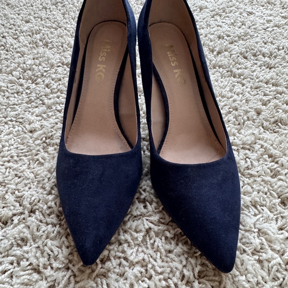 Miss KG Women's Navy Heels size 37 (Suede)